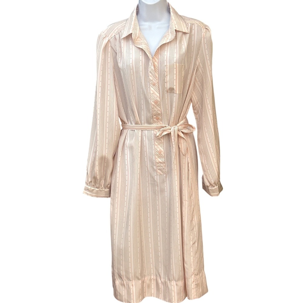 Vintage 70's 80's JCPenney Shirt Dress Grandmacore Librarian Academic Preppy